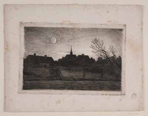 Hornbæk kilisesi, yaz akşamı by Carl Locher