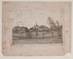 Hornbæk kilisesi, yaz akşamı by Carl Locher