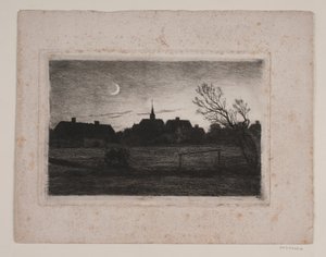 Hornbæk kilisesi, yaz akşamı by Carl Locher