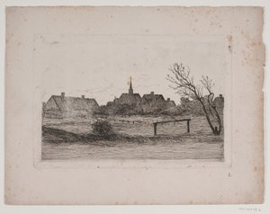 Hornbæk kilisesi, yaz akşamı by Carl Locher