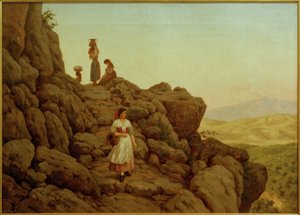 C.L.Jessen, Rocca di Papa yakınlarındaki kayalık manzara