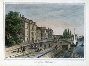 Biebrich Sarayı, Wiesbaden, Almanya, c1820