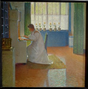 Oturma odam (tuval üzerine resim)