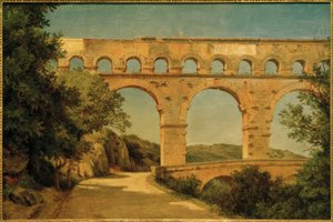 Nîmes yakınlarındaki Pont du Gard / Carl Morgenstern
