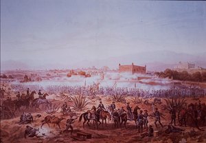 Meksika-Amerika Savaşı (1846-48), Molino del Rey Savaşı, ABD birlikleri saldırıyor