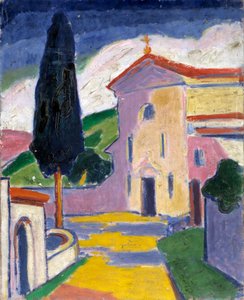 Solda Sedir Ağacı olan Kilise, 1932