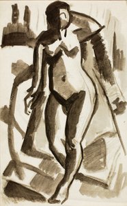 Ayakta Duran Çıplak Kadın by Carl Newman