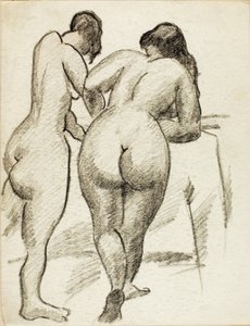 Ayakta Duran İki Çıplak by Carl Newman