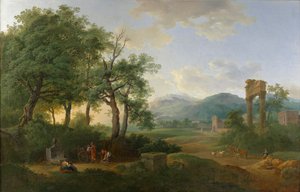 Arkadya manzarası by Carl Philipp Schallhas