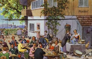Erken radyonun komik tasvirleri (renkli taş) by Carl Robert Arthur Thiele
