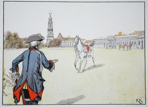 Yaşlı Fritz ve en sevdiği atı by Carl Röchling