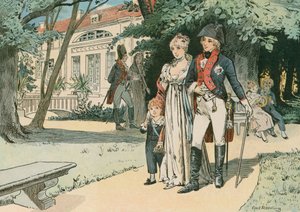Frederick William III, King of Prussia (1770-1840), and his wife, Queen Louise (1776 -1810), in Paretz in 1800 