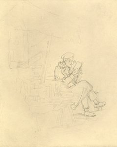 Der Antiquar, 19. yüzyılın ortaları, c1924. by Carl Spitzweg