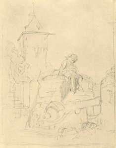 Die Schildwache, 19. yüzyılın ortaları, c1924. by Carl Spitzweg