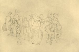 Getirilen Çingeneler, 19. yüzyılın ortaları, c1924. by Carl Spitzweg