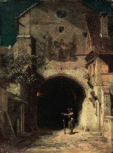 esneme nöbetçi by Carl Spitzweg