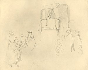 Kasperltheater I, 19. yüzyılın ortaları, c1924. by Carl Spitzweg