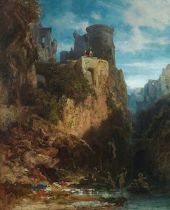 Denizkızı Yakalama, yaklaşık 1860. by Carl Spitzweg