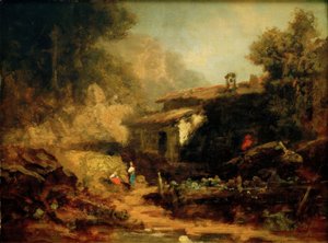 dağlarda değirmen by Carl Spitzweg