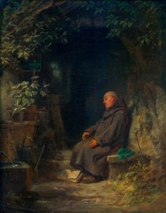 Uyuyan yaşlı keşiş by Carl Spitzweg