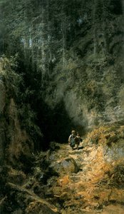 Ormandaki okul çocukları by Carl Spitzweg