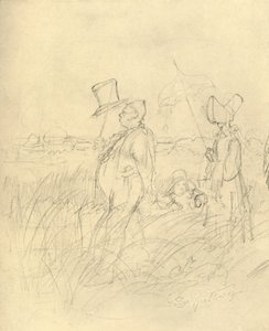 Sonntagsspaziergang, 19. yüzyılın ortaları, c1924. by Carl Spitzweg