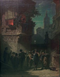 İspanyol serenatı by Carl Spitzweg