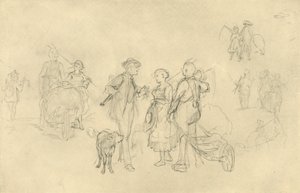 Verabredetes Rendezvous, 19. yüzyılın ortaları, c1924. by Carl Spitzweg