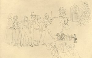 Verschiedene Typen, 19. yüzyılın ortaları, c1924. by Carl Spitzweg