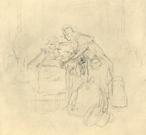Zollvisitation II, 19. yüzyılın ortaları, c1924. by Carl Spitzweg