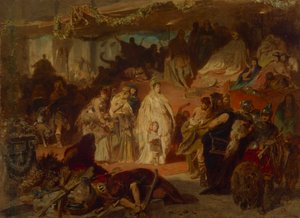 Whynelda Germanicus'un Zafer Alayı'nda by Carl Theodor von Piloty