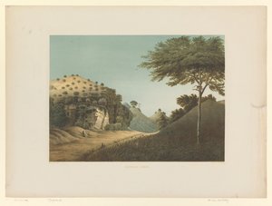 Gunung Sewu Goênoeng-Sèwoe'deki bir manzaranın görünümü (nesne üzerindeki başlık) by Carl Wilhelm Mieling (possibly)