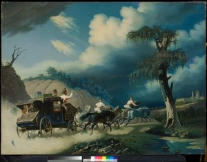 Bir fırtına sırasında Troyka, 1830