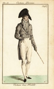 Dandy yarı resmi giyimli, Paris