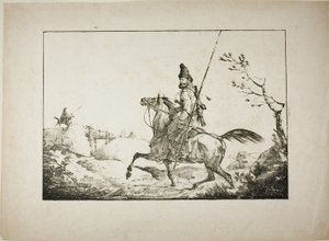 bir Kazak by Carle Vernet