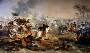 Mısır Seferi (Seferi) (1798-1801): “” 21/07/1798'de Piramitlerin Savaşı”” Antoine dit Carle Vernet (1758-1836) 18. yüzyıl Boissy aziz Leger. Grosbois Kalesi
