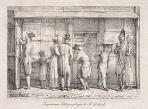 Delpech Litografik Matbaa, c. 1818. by Carle Vernet