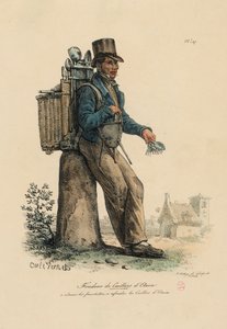 #39;Les Cris de Paris#39; teneke çatal ve kaşıkların kurucusu by Carle Vernet
