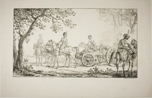 Koşumlu Topçu by Carle Vernet