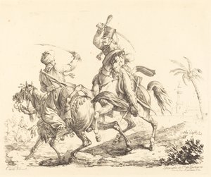 Hussard bir Memleke Çarpıyor by Carle Vernet