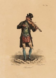 #39;Les Cris de Paris#39;ten sokak şarkıcısı by Carle Vernet