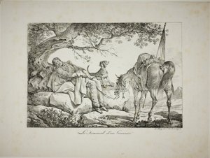 Savaşçı Uyuyan by Carle Vernet