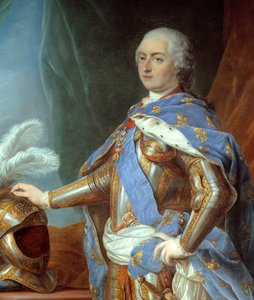 "" Louis XV "" (1710-1774) tam boy portresi detayı. Carle Van Loo'nun (1705-1765) tablosu by Carle van Loo