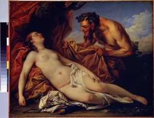 Jüpiter ve Antiope (Jüpiter ve Antiope). Carle Van Loo