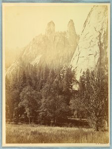 Katedral Kuleleri, Yosemite by Carleton E. Watkins