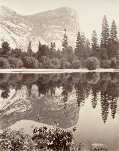 Ayna Gölü, Yosemite, yak. 1872, basılmış yaklaşık. 1876. by Carleton E. Watkins.
