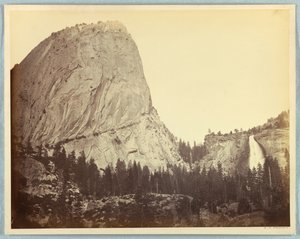 Broderick Dağı, Nevada Şelalesi, 700 Feet, Yosemite by Carleton E. Watkins