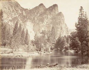 Üç Kardeş, Yosemite, yak. 1872, basılmış yaklaşık. 1876.
