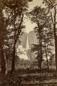 Yosemite Şelalesi, 2634 ft. by Carleton E. Watkins