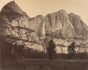 2637 Ft. Yosemite Güz, Önden Görünüm, 1861. by Carleton Emmons Watkins